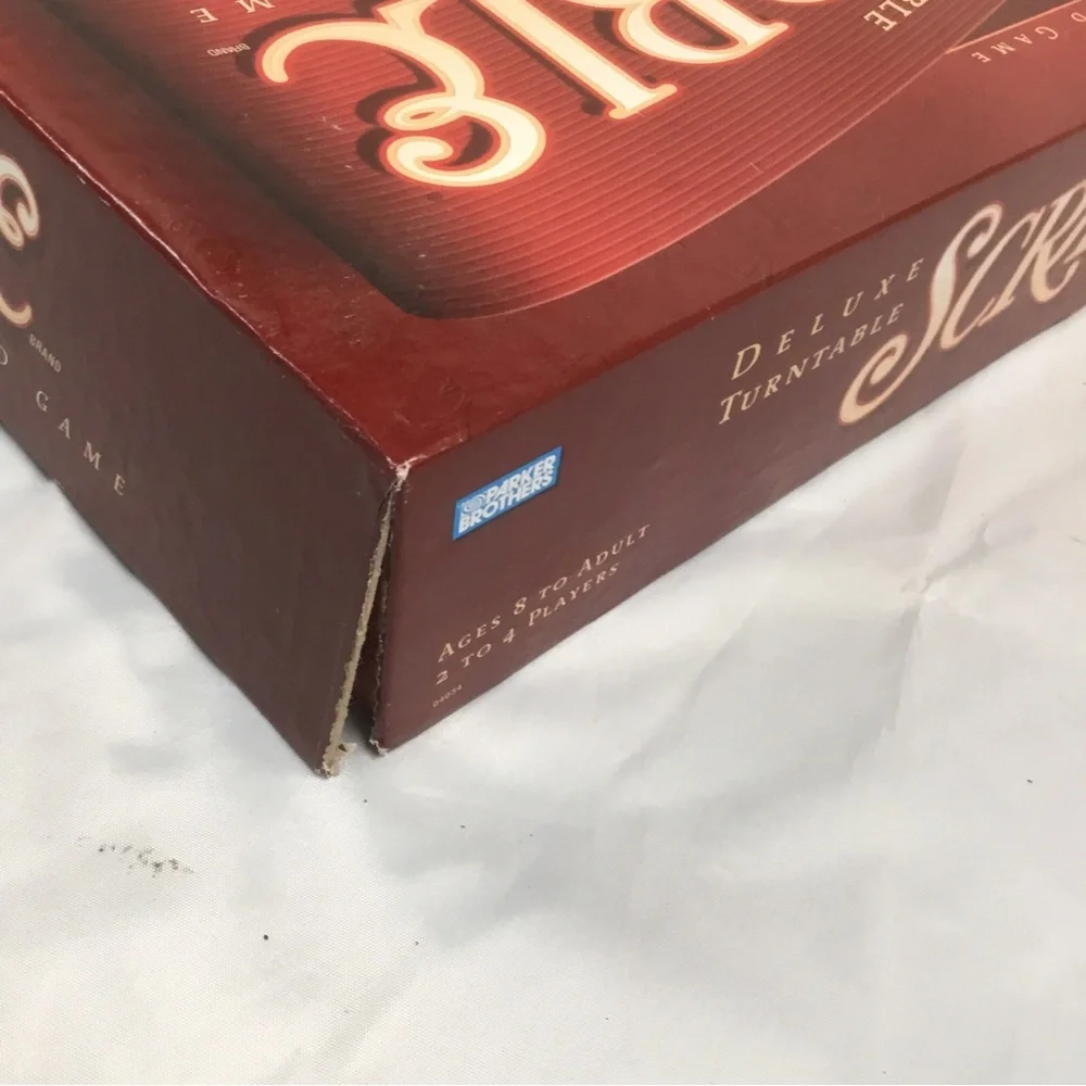 Vintage 2001 Parker Brothers Hasbro Scrabble Deluxe Turntable Game 100% Complete